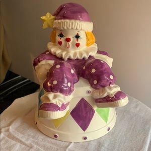 COPY - VTG 1985 ENESCO CLOWN 2 PCS CANDY/TRINKET BOX